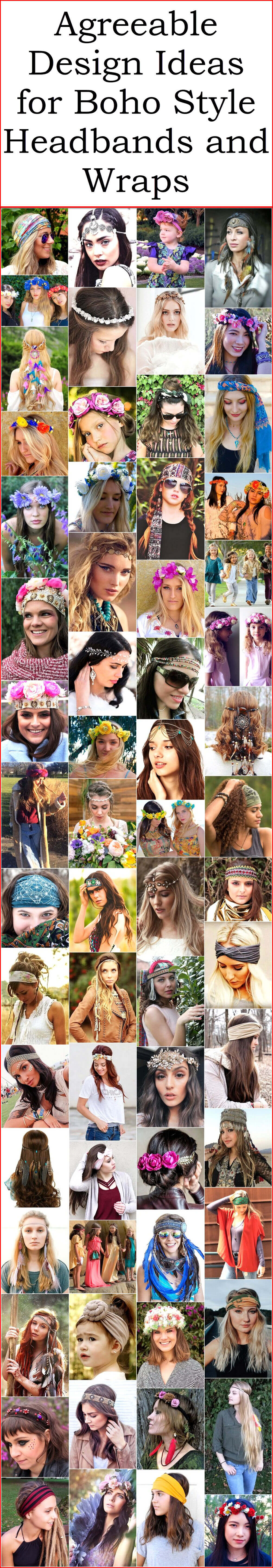 Agreeable Design Ideas for Boho Style Headbands and Wraps