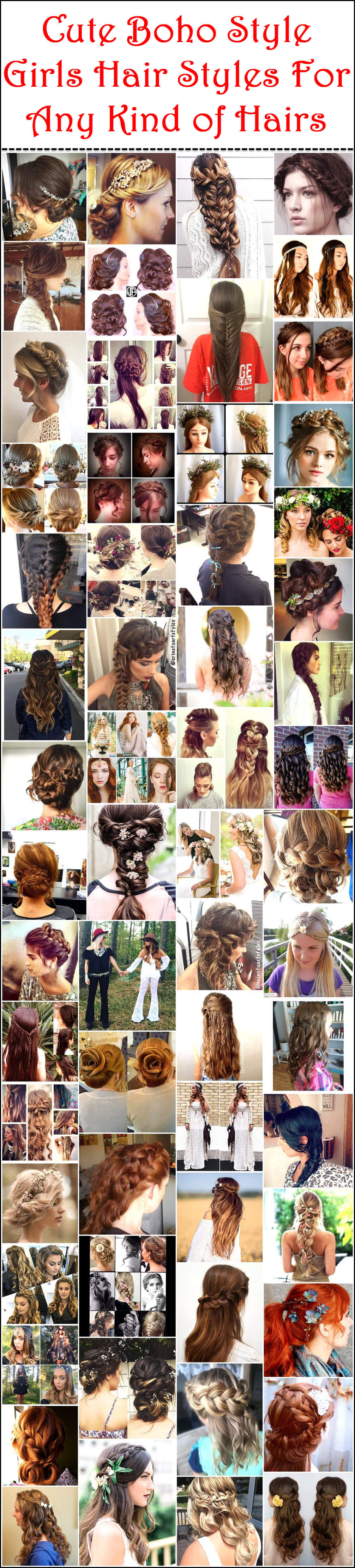 27 Effortlessly Beautiful Hairstyles For A Bohemian Wedding : Boho meets  Whimsical