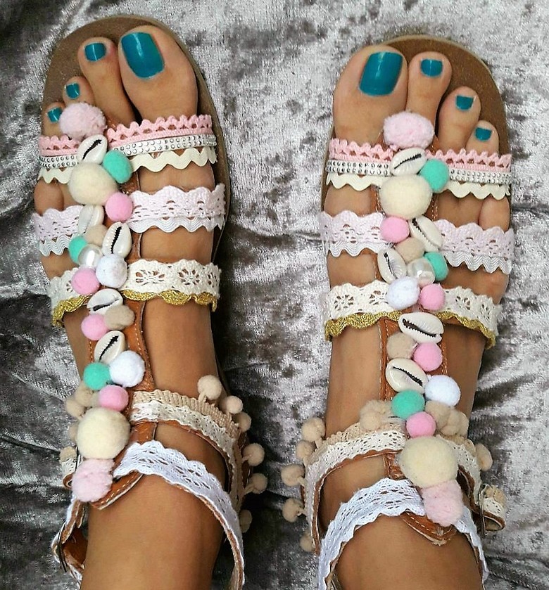 boho style shoes 45