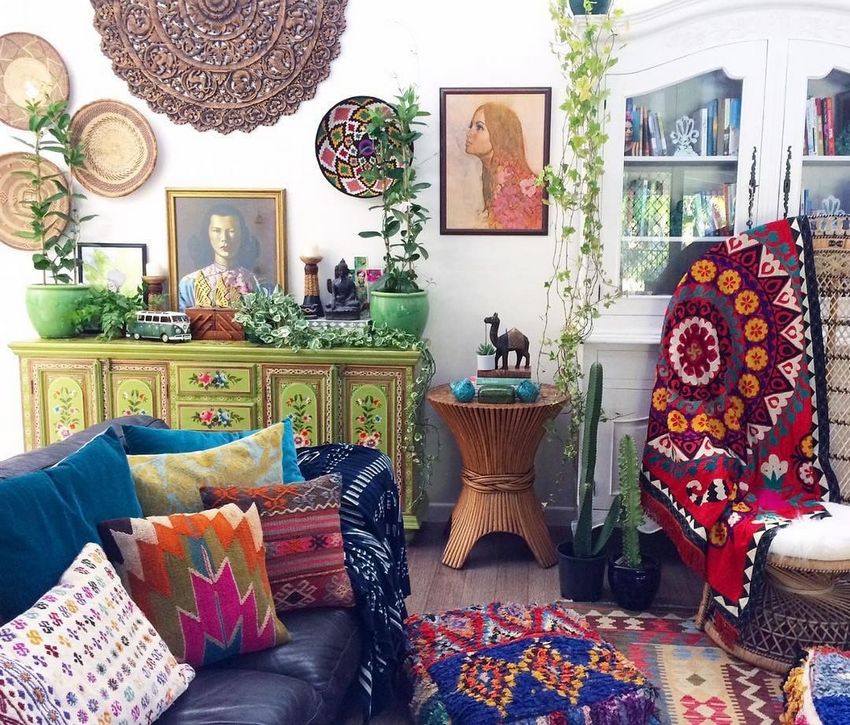 Bohemian Style Home Decor Ideas (47)