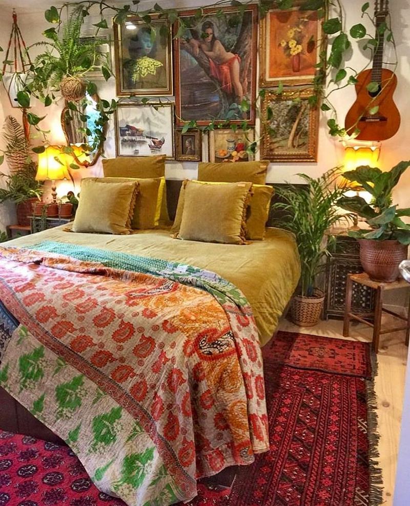 bohemian home decor ideas (12)