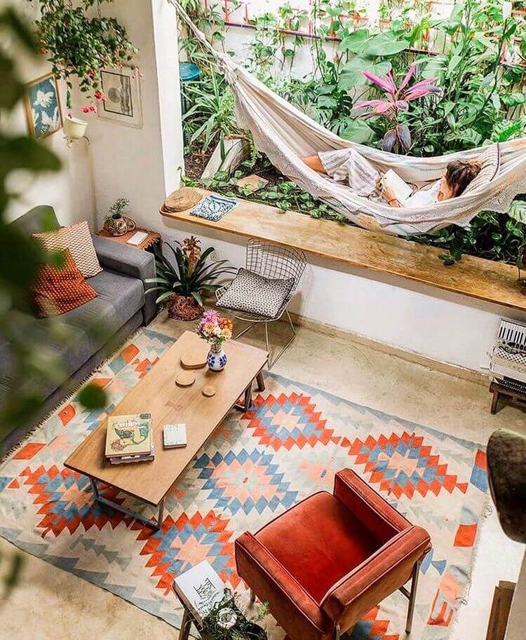 bohemian style outdoor and garden (18)